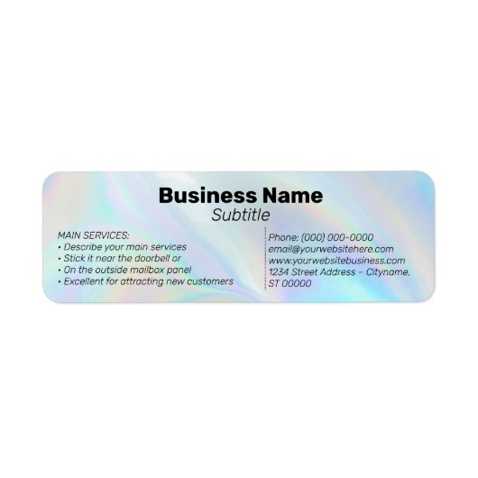 Holografische Business Sticker – Client Catcher (Voorkant)