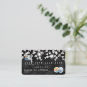 Holografische Credit Kaart gestileerde druipende d Visitekaartje (Staand voorkant)