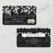 Holografische Credit Kaart gestileerde druipende d Visitekaartje (Voorkant / Achterkant)