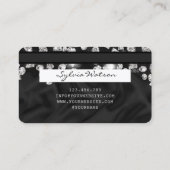 Holografische Credit Kaart gestileerde druipende d Visitekaartje (Achterkant)