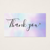 Holografische Dankjewels Voor Winkelen Kortingkaar Visitekaartje (Voorkant)