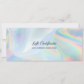 Holografische DIY Modern Business Gift Certificaat (Voorkant)