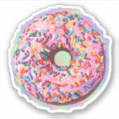 Holografische donut sticker (Voorkant)