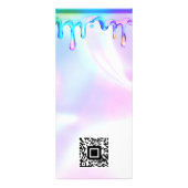 Holografische Drip Nails prijslijst Service Menu (Achterkant)