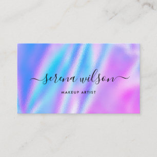 Holografische eenhoorn Glitterende Holo make-up ha Visitekaartje