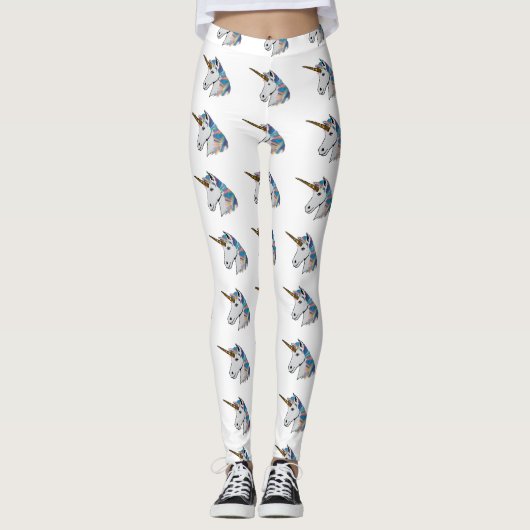Holografische eenhoorn leggings (Voorkant)