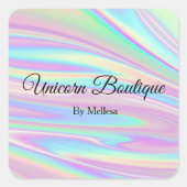 Holografische eenhoorn sticker (Voorkant)