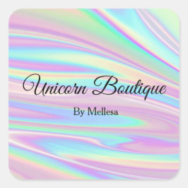 Holografische eenhoorn sticker