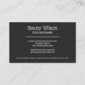 Holografische en houtskool Paw Print Loyaliteit Ka Visitekaartje (Achterkant)