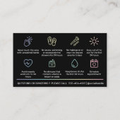 Holografische en nazorg PMU Brow Instructions Visitekaartje (Achterkant)