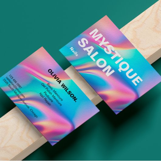 Holografische estheticus Branding Marketing Visitekaartje