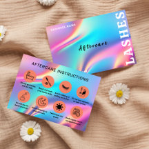 Holografische estheticus Lash client na verzorging