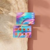 Holografische estheticus Lash client na verzorging Visitekaartje