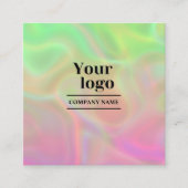 Holografische estheticus Modern Bold Instagram Vierkante Visitekaartje (Voorkant)