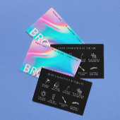 Holografische estheticus na zorginstructie visitekaartje