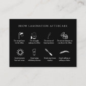 Holografische estheticus na zorginstructie visitekaartje (Achterkant)