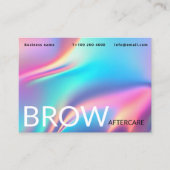 Holografische estheticus na zorginstructie visitekaartje (Voorkant)