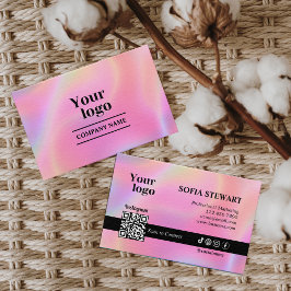 Holografische estheticus Scan om Instagram te verb Visitekaartje