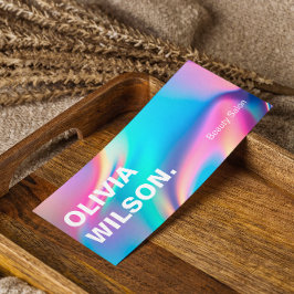 Holografische estheticus Social Media iconen schoo Mini Visitekaartje