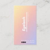 Holografische estheticus wimper extensies client visitekaartje (Voorkant)