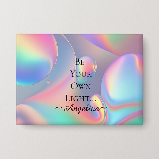 Holografische esthetiek button (Voorkant)