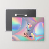 Holografische esthetiek button (Voorkant / Achterkant)