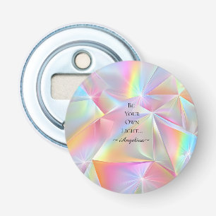 Holografische esthetiek button flesopener