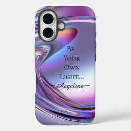 Holografische esthetiek iPhone 16 hoesje