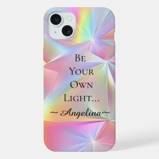 Holografische esthetiek iPhone hoesje (Achterkant)