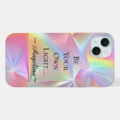 Holografische esthetiek iPhone hoesje (Achterkant horizontaal)