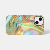 Holografische esthetiek iPhone hoesje (Achterkant horizontaal)