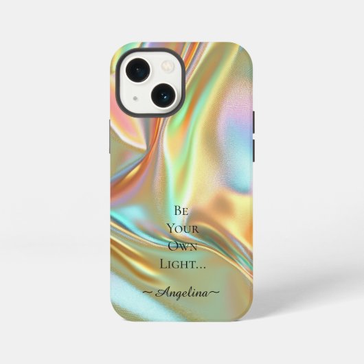 Holografische esthetiek iPhone hoesje (Achterkant)
