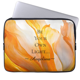 Holografische esthetiek laptop sleeve