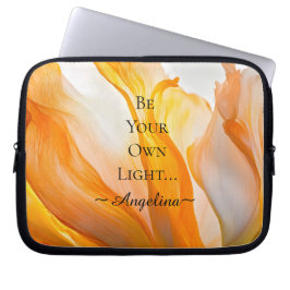 Holografische esthetiek laptop sleeve
