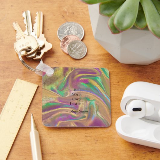 Holografische esthetiek sleutelhanger (Bureau)