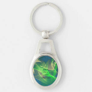 Holografische esthetiek sleutelhanger