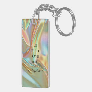 Holografische esthetiek sleutelhanger
