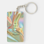 Holografische esthetiek sleutelhanger (achterkant)
