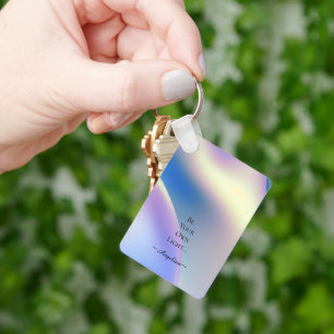 Holografische esthetiek sleutelhanger
