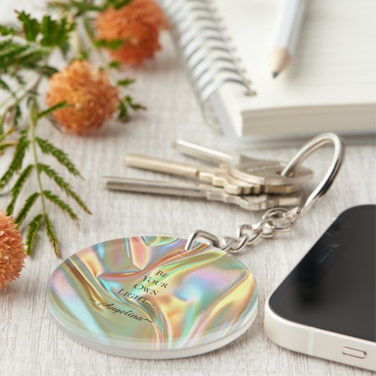 Holografische esthetiek sleutelhanger (Voorkant Rechts)