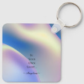 Holografische esthetiek sleutelhanger (Achterkant)