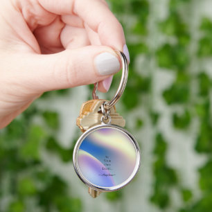 Holografische esthetiek sleutelhanger