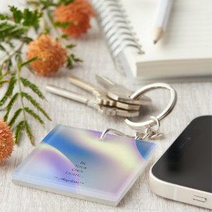 Holografische esthetiek sleutelhanger