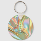 Holografische esthetiek sleutelhanger (Voorkant)