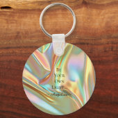 Holografische esthetiek sleutelhanger (Voorkant)