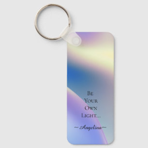 Holografische esthetiek sleutelhanger