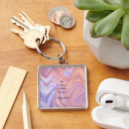 Holografische esthetiek sleutelhanger