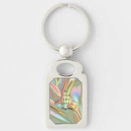 Holografische esthetiek sleutelhanger