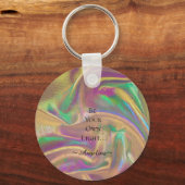 Holografische esthetiek sleutelhanger (Voorkant)
