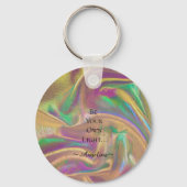 Holografische esthetiek sleutelhanger (Achterkant)